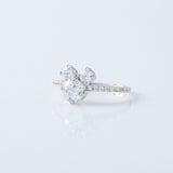 Three Stone Lab Grown Diamond Mickey Mouse Ring