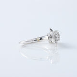 Vintage Bow Style Round Cut Moissanite Diamond Engagement Ring