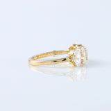 Oval Cut Moissanite Diamond Half Eternity Wedding Band