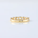 Seven Stone Round Cut Moissanite Diamond Eternity Wedding Band