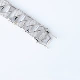 Bling Bling Lab Grown Diamond Cuban Hip Hop Bracelet For Men
