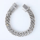 Hip Hop Iced Out Moissanite Cuban Link Bracelet