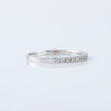 Round Cut Moissanite Delicate Eternity Wedding Band