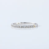Round Cut Moissanite Delicate Eternity Wedding Band