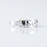 Micro Pave Set Round Moissanite Diamond Wedding Band