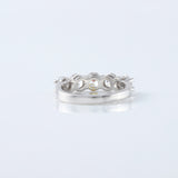 Five Stone Round Cut Lab Grown Diamond Wedding Ring