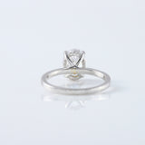 Oval Cut Moissanite Diamond Solitaire Engagement Ring