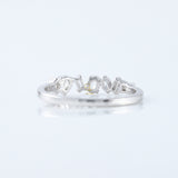 Seven Stone Fancy Cut Moissanite Stackable Wedding Band
