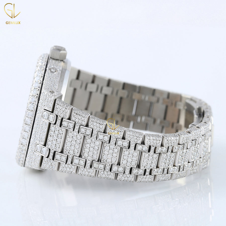 Chronograph Iced Out Lab Grown Diamond Hip Hop Watch