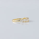 Baguette & Trillion Cut Moissanite Eternity Wedding Band