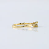 Delicate Seven Stone Moissanite Diamond Engagement Ring