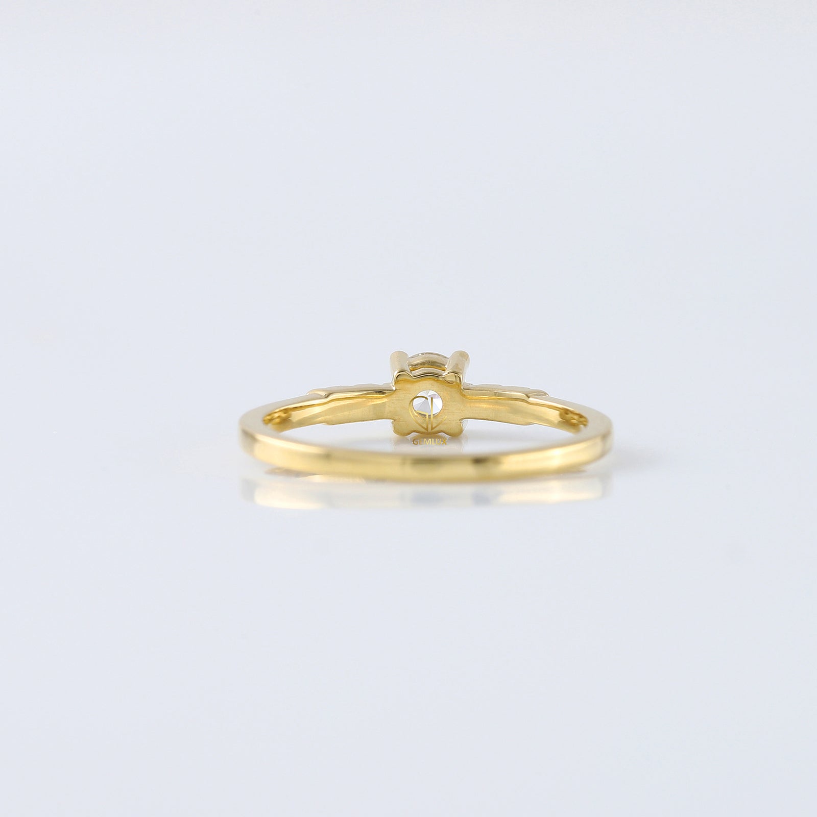 Delicate Seven Stone Moissanite Diamond Engagement Ring