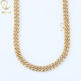 925 Silver Baguette Cuban Link Hip Hop Chain
