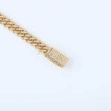 925 Silver Baguette Cuban Link Hip Hop Chain