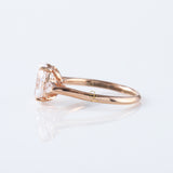 Oval Cut Moissanite Three Stone Engagement Ring
