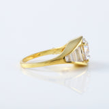 East to West 5 Ct Oval Cut Lab Grown Diamond Engagement Ring