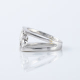 Seven Stone Round Cut Moissanite Scattered Diamond Wedding Band