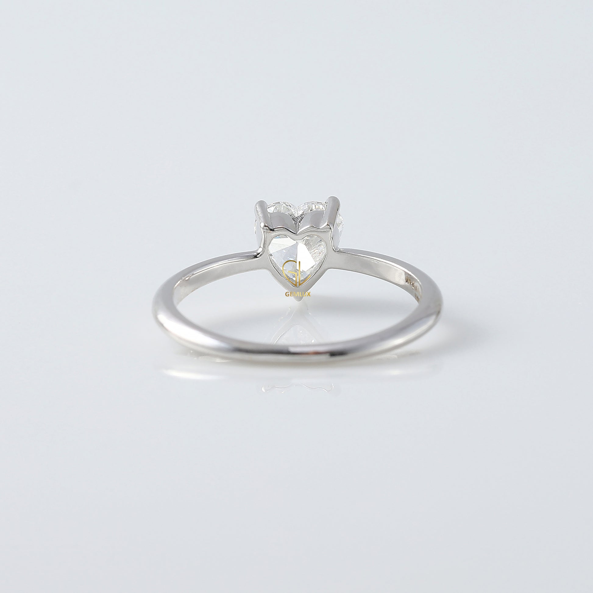 Heart Shape Lab Grown Diamond Classic Solitaire Engagement Ring