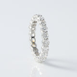 Round Cut Lab Grown Diamond Eternity Wedding Band