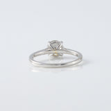 Certified Round Cut Moissanite Solitaire Engagement Ring