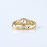Round Cut Lab Grown Diamond Bezel Set Solitaire Ring