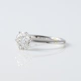 1.5 Ct Round Cut Moissanite Solitaire Engagement Ring