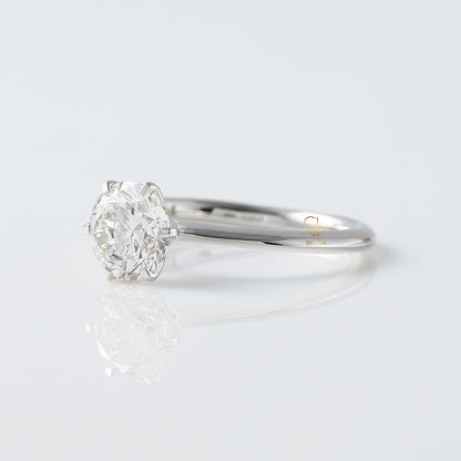 1.5 Ct Round Cut Lab Grown Diamond Solitaire Engagement Ring