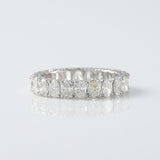 Oval Cut Moissanite Eternity Wedding Band