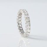 Oval Cut Moissanite Eternity Wedding Band