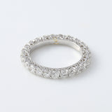 Round Cut Lab Grown Eternity Wedding Band For Her