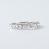 Round Cut Lab Grown Diamond Half Eternity Wedding Band