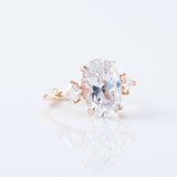 3 Carat Oval Cut Three Stone Engagement Ring