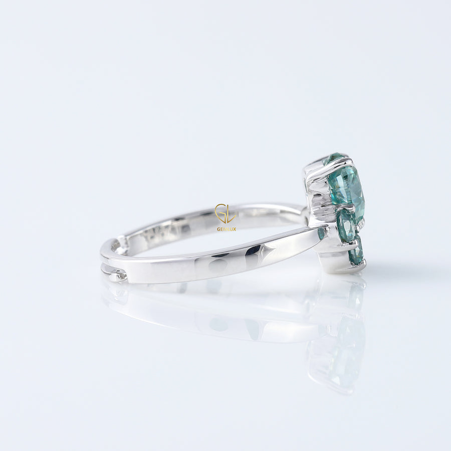 Animal Inspired Cat Dog Paw Moissanite Ring