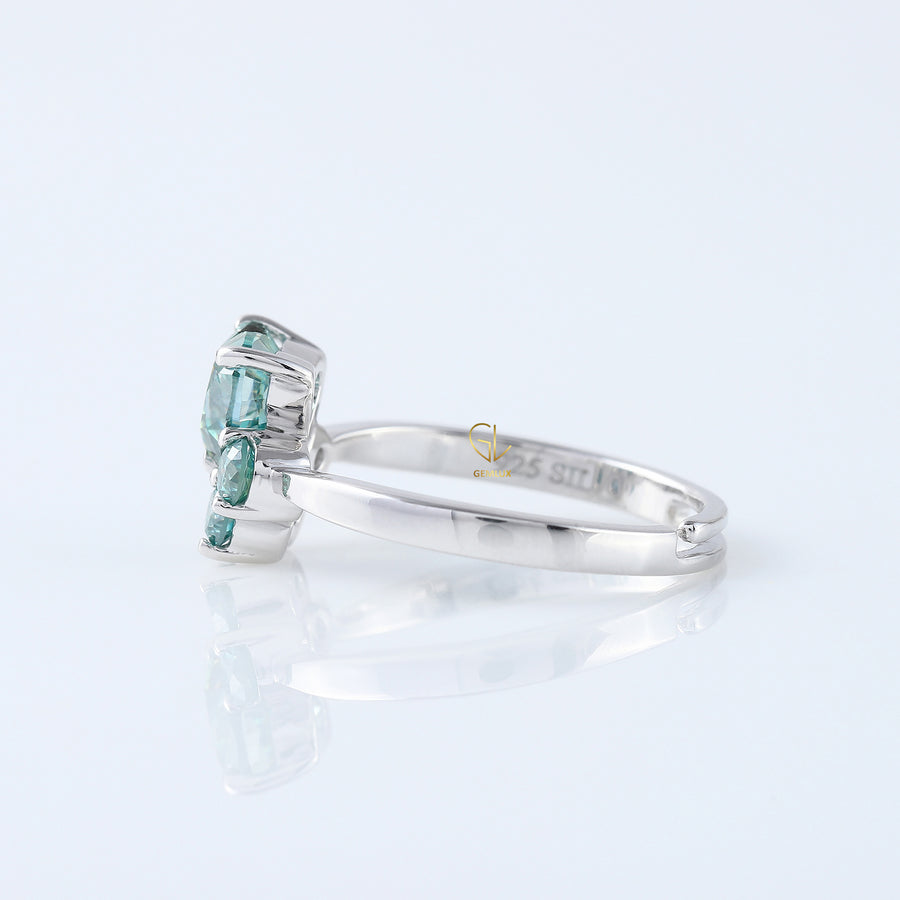 Animal Inspired Cat Dog Paw Moissanite Ring