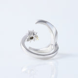 Open Cuff Lab Grown Diamond Moon Star Celestial Ring
