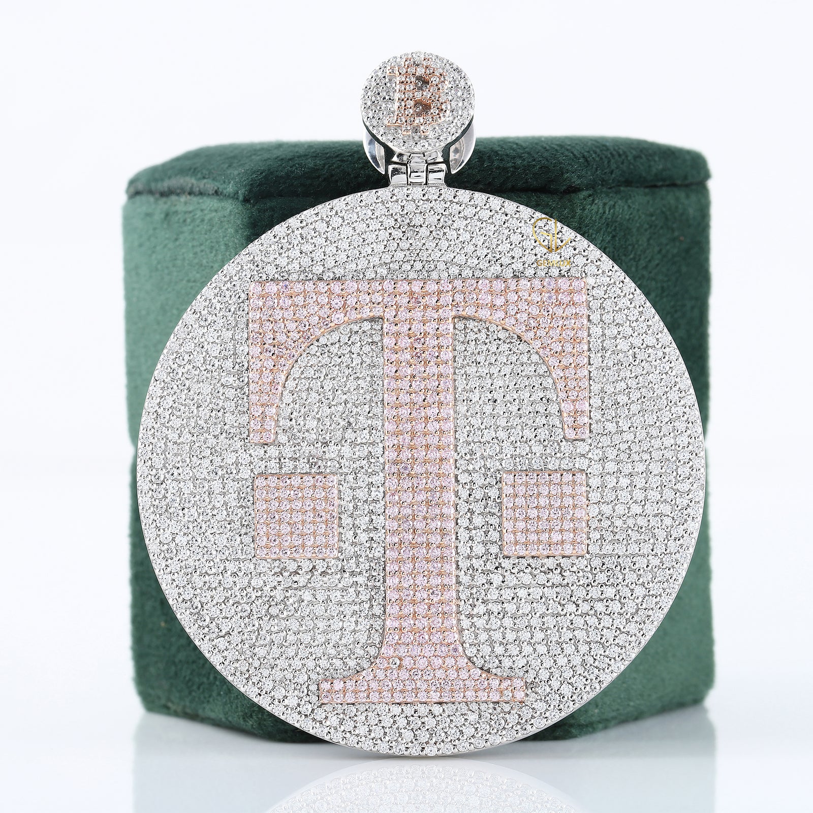 Iced Out Lab Grown Diamond Custom Letter Circular Hip Hop Pendant