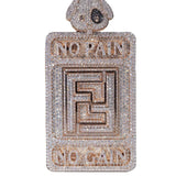 Iced Out Custom Letter Dog Tag Pendant