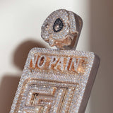 Iced Out Custom Letter Dog Tag Pendant