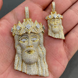 Iced Out Jesus Face Pendant