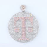 Iced Out Lab Grown Diamond Custom Letter Circular Hip Hop Pendant