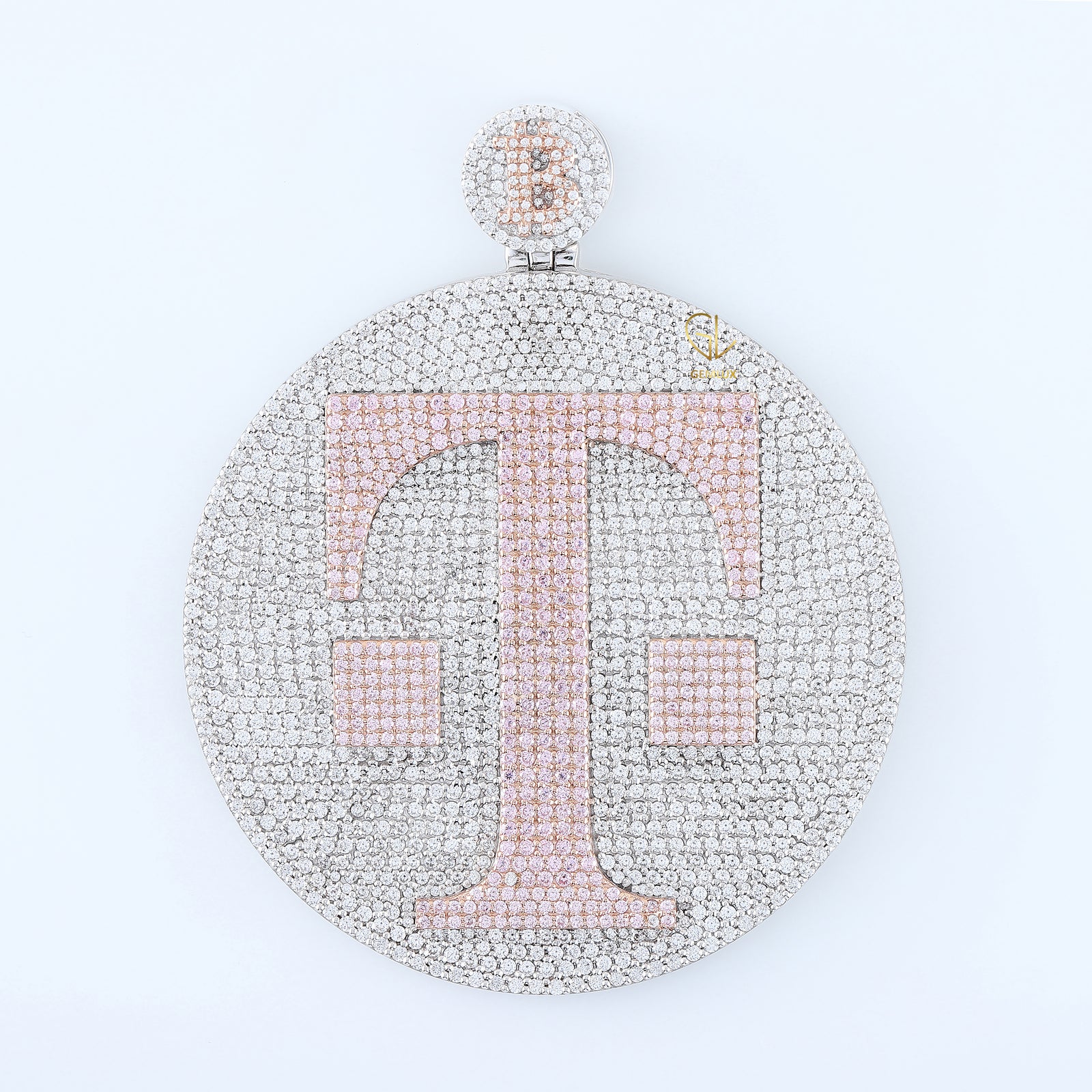 Iced Out Lab Grown Diamond Custom Letter Circular Hip Hop Pendant
