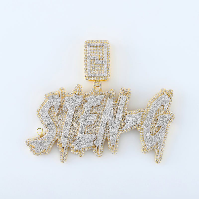 Iced Out Lab Grown Diamond Custom Letter Hip Hop Pendant