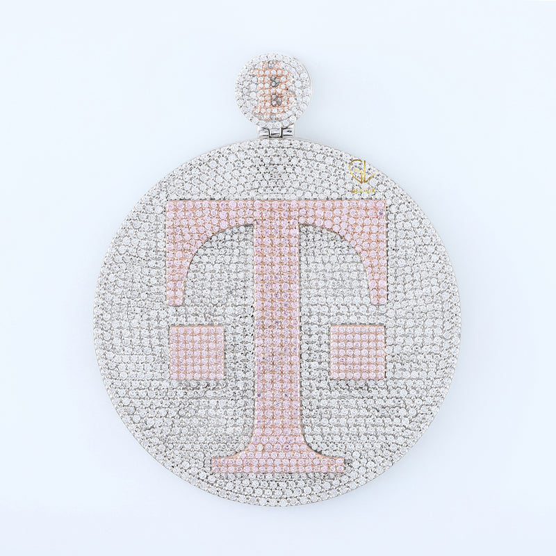 Iced Out VVS Moissanite Custom Letter Hip Hop Pendant