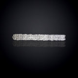 Round Cut Certified Natural Diamond Eternity Wedding Ring
