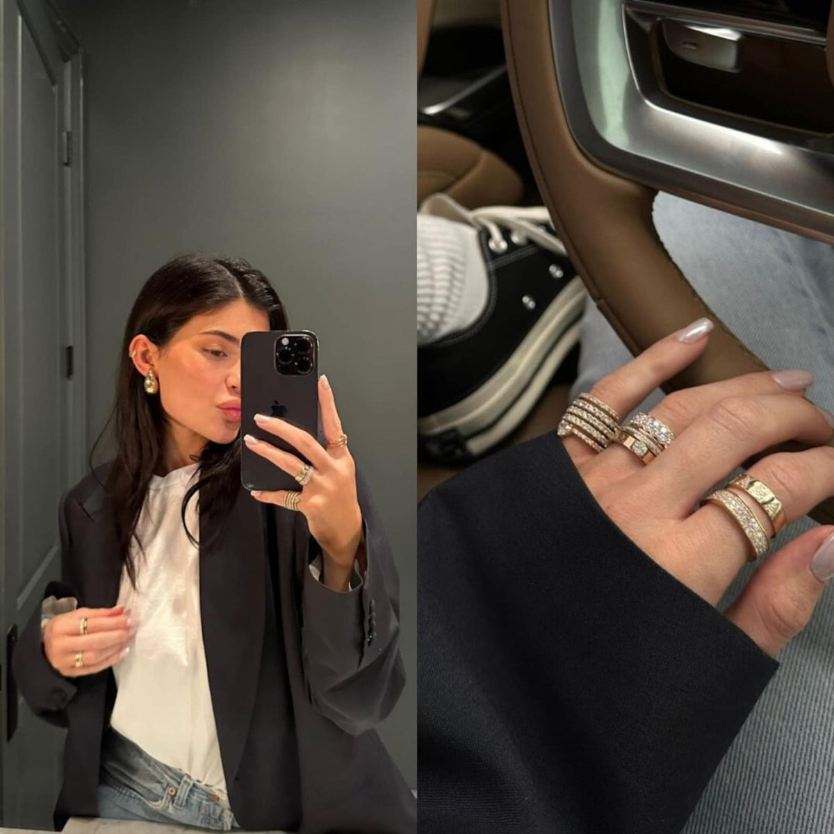 Kylie Jenner Replica Ring, Lab Grown Spiral Engagement Ring