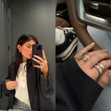 Kylie Jenner Replica Ring, Moissanite Spiral Wedding Ring