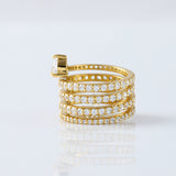 Kylie Jenner Replica Ring, Lab Grown Spiral Engagement Ring 