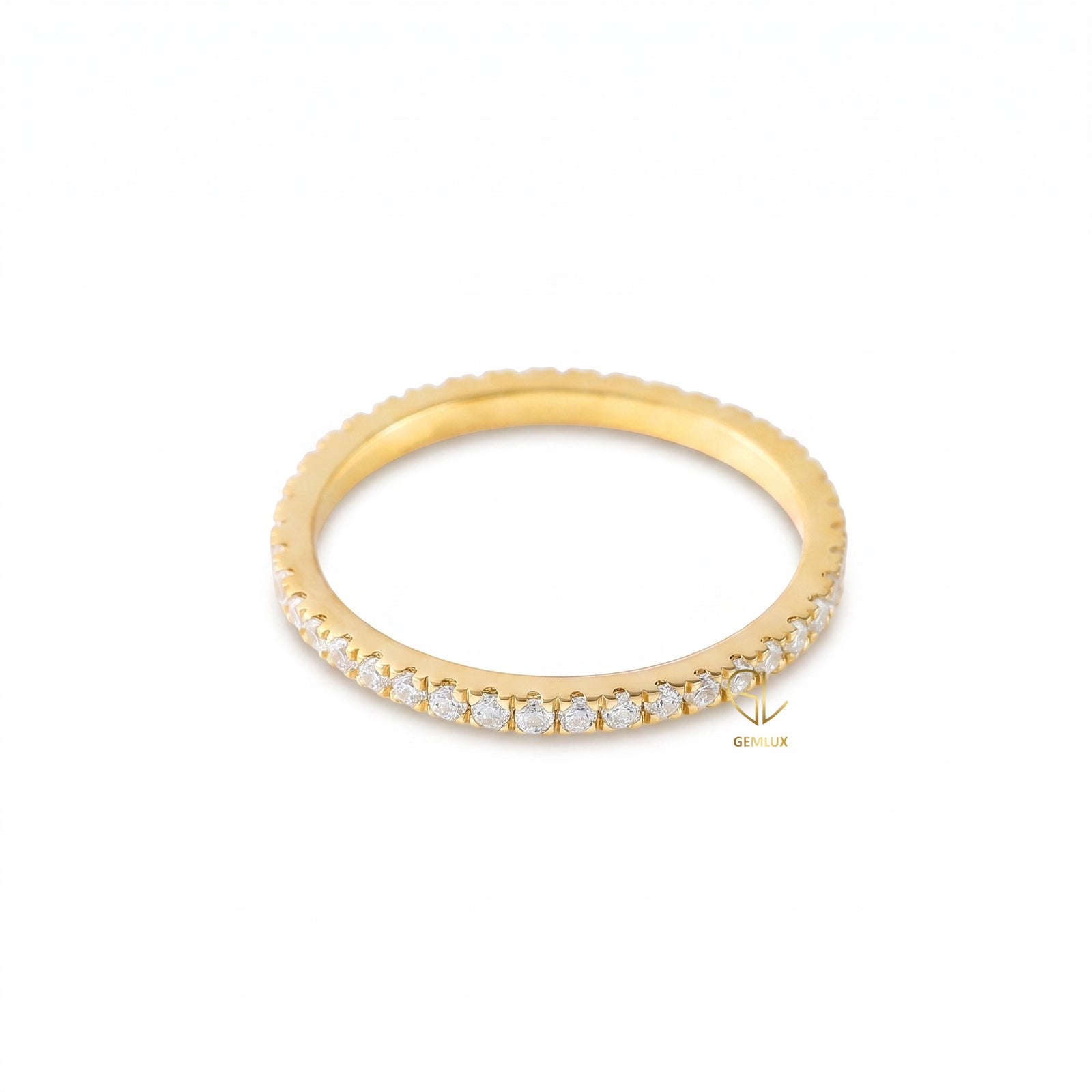 Lab Grown Diamond Delicate Eternity Wedding Band