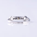 Lab Grown Diamond Art Deco Vintage Milgrain Wedding Band 