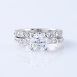 Lab Grown Princess Cut Diamond Ring Set